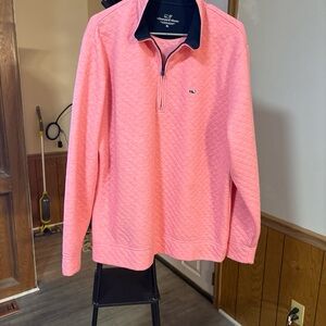 Vineyard Vines Men's Pink Zip-Up Sweater new without tags